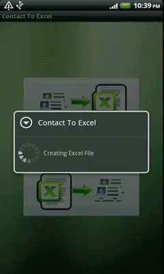 Contact To Excel android App screenshot 0